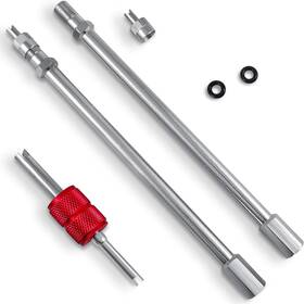In-vse2pk-vcr Innovativ 6 Inch Dually Valve Stem Extenders - 2 Pack Easy Install Metallic Silver