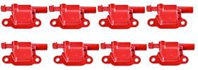 40167k Jegs Ls Ignition Coil Kit 2005-13 Gen Iv 4.8l/5.3l/6.0l/6.2l/7.0l Red