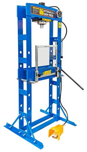 81663 Jegs 30-ton Hydraulic Shop Press Floor Mount Air Operated Foot Pedal