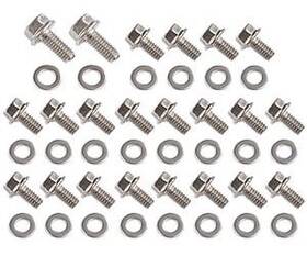 83315 Jegs Hex Head Serrated Flange Stainless Steel Oil Pan Bolts