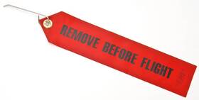 Jegs 889944022688 1200 Inch Remove Before Flight Tag With Lock Pin