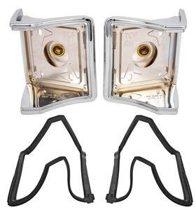 90910 Jegs Tail Light Housings 1967 Chevy Chevelle Station Wagon El Camino Oem-s