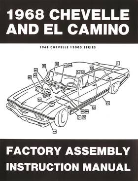 91314 Jegs Factory Assembly Instruction Manual 1968 Chevy Chevelle And El Camino