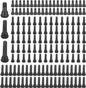 554902 Joutyfor 150pcs Tire Valve Stems - Rubber Snap-in Valves Tubeless Suit