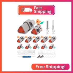 St6327-3 Jrready 3 Pin Deutsch Dt Gray Connector Waterproof Electrical Wire Con