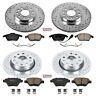 K5747 Power Stop High Performance Brake Upgrade Kit And Slotted Ro