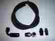 Kt-holsinbkbk Proflo Performance Holley Or Demon Single Feed Black Nylon Braided Fuel Line Carburetor Kit