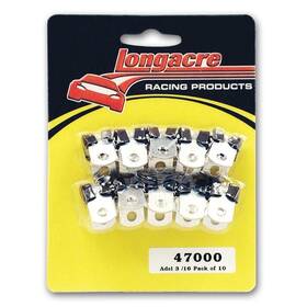 47200 Longacre Adel Line Clamps - 9/16 Inch Id Fuel Pack Of 10