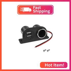 Meiriyfa Mili020 Dual Usb Cigarette Lighter Socket Power Outlet Car Charger 3.1a U