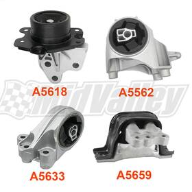 Mid Valley Advanced Products Bap398234 Brand New 4pcs Engine Motor And Trans Mounts For 2010-2017 Chevrolet 2.4l Equinox