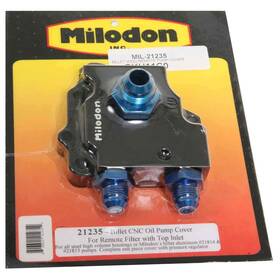 21235 Milodon Billet Wdg Remote Pump Cover