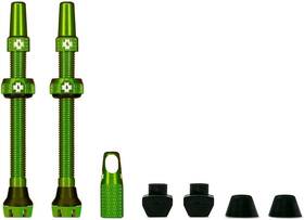 20422 Muc-off Tubeless Valves V2 44mm Green 4x 7075 Aircraft-grade