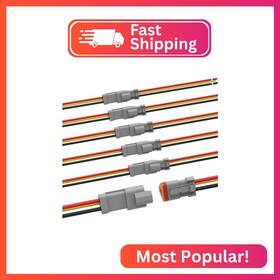 Dtw3 Newdeli Deutsch 3 Pin Connector Kit Waterproof Electrical 16 Awg Male