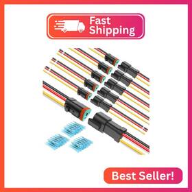 50135b Nilight 3 Pin Dt Connectors 16awg 6 Kits Male And Female Electrical Connector Wate