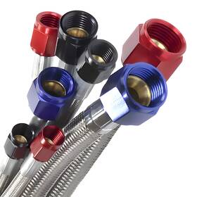 Nitrous Outlet 841400119998 29 Inch 4an Stainless Braided Hose Red B-nuts