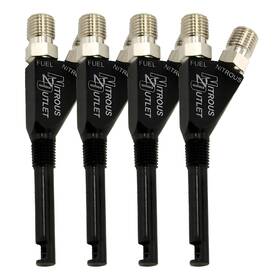 Nitrous Outlet 841400122752 1/16 Inch Npt Extended Reach Wet Nozzle - 4 Pack/90 Degree D