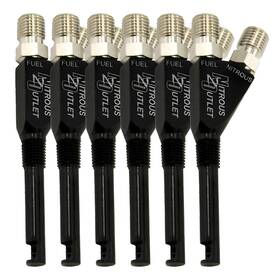 Nitrous Outlet 841400122769 1/16 Inch Npt Extended Reach Wet Nozzle - 6 Pack/90 Degree D