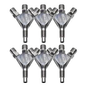 Nitrous Outlet 841400153572 Trident Ti 1/16 Inch Npt Three Stage Dry Nozzle - 6 Pack/str