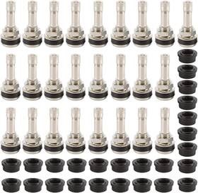 Nk51-25 Novelbee 25 Pack Of Tr416 Metal Valve Stems Outer Mount Fits 0.453 Inch And 0.625