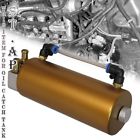 Oct001gd Jdm Universal Round Aluminum Oil Catch Can Reservoir Tank Kit