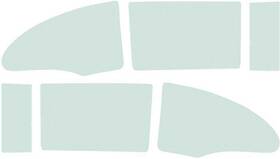 Tf41053c Oer Authorized 1955-57 Chevrolet 2-door Sedan Club Coupe 6-piece Side Window Glass Set With