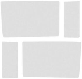 Tf41055d Oer Authorized 1955-57 Chevrolet Sedan Delivery 4-piece Grey Custom Tint Side Window Glass Set