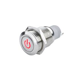 2009-003 Oracle Lighting On/off Flush Mount Switch With Red Power Symbol