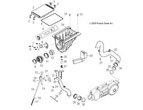 0452565 Polaris Airbox Clip Genuine Oem Part Qty 1