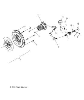 11519056 Polaris Hex Flange Screw 7 Mm X 1.0 27.75 Genuine Oem Part
