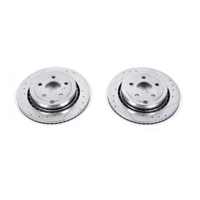 Ar82137xpr Power Stop Drilled And Slotted Rear Rotor Set For Caprice / G8 Gt