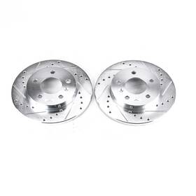 Ar8286xpr Power Stop Drilled And Slotted Rear Rotor Set For Impala / Grand Prix