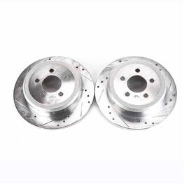Ar83072xpr Power Stop Drilled And Slotted Rear Rotor Set For 07-12 Nitro / Liberty
