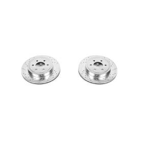 Power Stop Ar8760xpr Drilled And Slotted Front Rotor Set For 03-04 Dodge Dakota