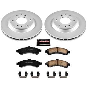 Crk2057 Power Stop Z17 Evolution Brake Kit With Genuine Geomet Coated Rotors And