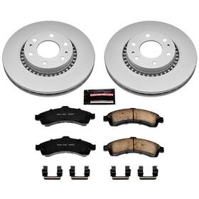 Crk2061 Power Stop Z17 Evolution Brake Kit With Genuine Geomet Coated Rotors And Crk2061 Power Stop Z17 Evolution Brake Kit With Genuine Geomet Coated Rotors And