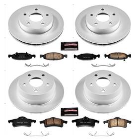 Crk2148 Power Stop Z17 Evolution Brake Kit With Genuine Geomet Coated Rotors And