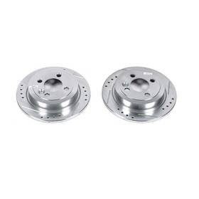 Ebr1056xpr Power Stop Drilled And Slotted Rear Rotor Set For Mini Cooper