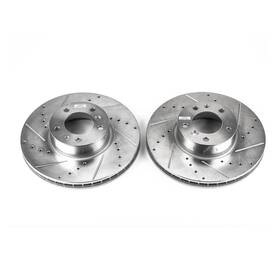 Ebr421xpr Power Stop Drilled And Slotted Front Rotor Set For Bmw 540 740 8 Series