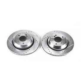 Ebr666xpr Power Stop Drilled And Slotted Rear Rotor Set For 00-06 Bmw M3 / M5