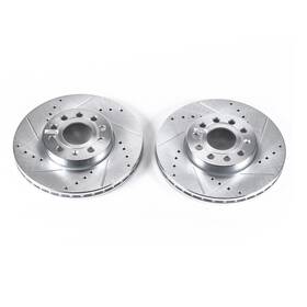 Ebr830xpr Power Stop Drilled And Slotted Front Rotor Set For Vw Beetle Jetta Golf