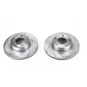 Ebr842xpr Power Stop Drilled And Slotted Front Rotor Set For Bmw 325 / 328 128