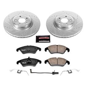 K6140 Power Stop Front Z23 Evolution Sport 1 Click Brake For Audi A6 / S4 Q5