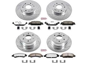 Power Stop K6560-36 Powerstop For 15-19 Cadillac Escalade Front And Rear Z36 Truck Tow Brake Kit