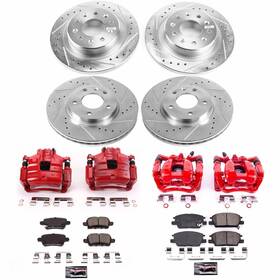 Kc7564 Power Stop Powerstop - Front And Rear Z23 Daily Driver Carbon-fiber Cefor
