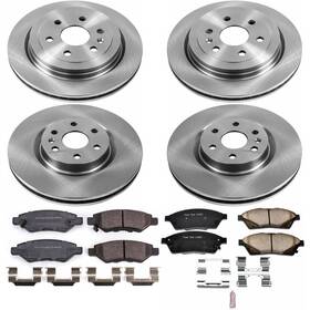 Koe5546 Power Stop Front/rear 2010-2015 Cadillac Srx/2011 Saab 9-4x/
