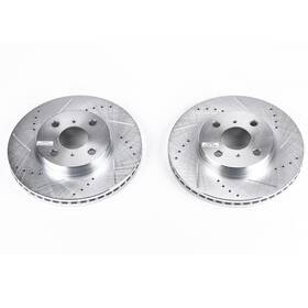 Jbr1110xpr Powerstop Power Stop Drilled And Slotted Front Rotor Set For Scion Xa/xb