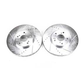 Jbr1143xpr Powerstop Power Stop Drilled And Slotted Front Rotor Set For 04-08 Acura Tl