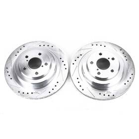 Jbr1163xpr Powerstop Power Stop Drilled And Slotted Rear Rotor Set For Impreza/legacy