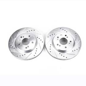 Jbr1173xpr Powerstop Power Stop Drilled And Slotted Front Rotor Set For Rdx/accord/cr-v