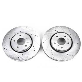 Jbr1192xpr Powerstop Power Stop Drilled And Slotted Front Rotor Set For Fx35/fx37/fx45/qx70